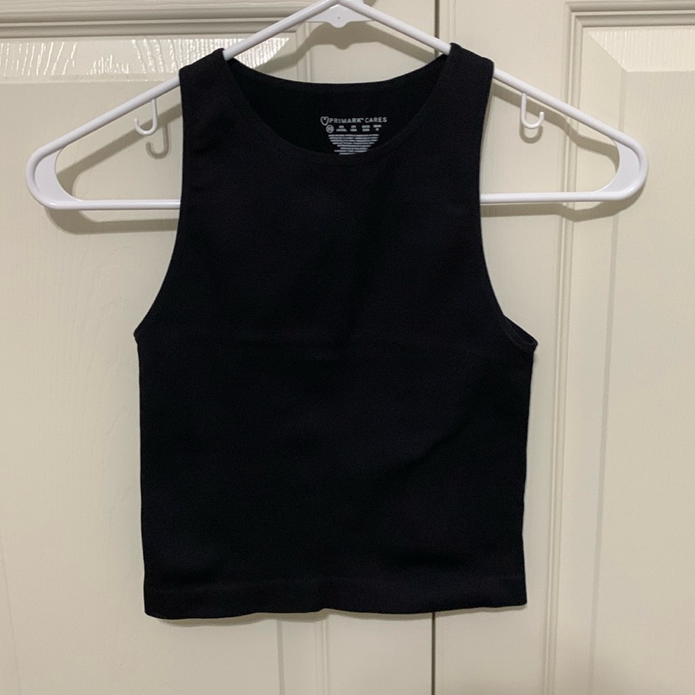 Primark Black XS Ribbed Tank Top